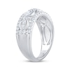 Thumbnail Image 2 of Now + Forever Marquise & Round-Cut Diamond Three-Row Anniversary Band 7/8 ct tw 14K White Gold