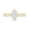 Thumbnail Image 3 of Now + Forever Lab-Grown Diamonds Marquise-Cut Halo Engagement Ring 1/2 ct tw 14K Yellow Gold