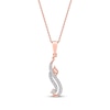 Thumbnail Image 1 of Diamond Arabic &quot;Mom&quot; Necklace 1/6 ct tw 10K Rose Gold 18&quot;