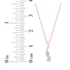 Thumbnail Image 7 of Diamond Arabic &quot;Mom&quot; Necklace 1/6 ct tw 10K Rose Gold 18&quot;