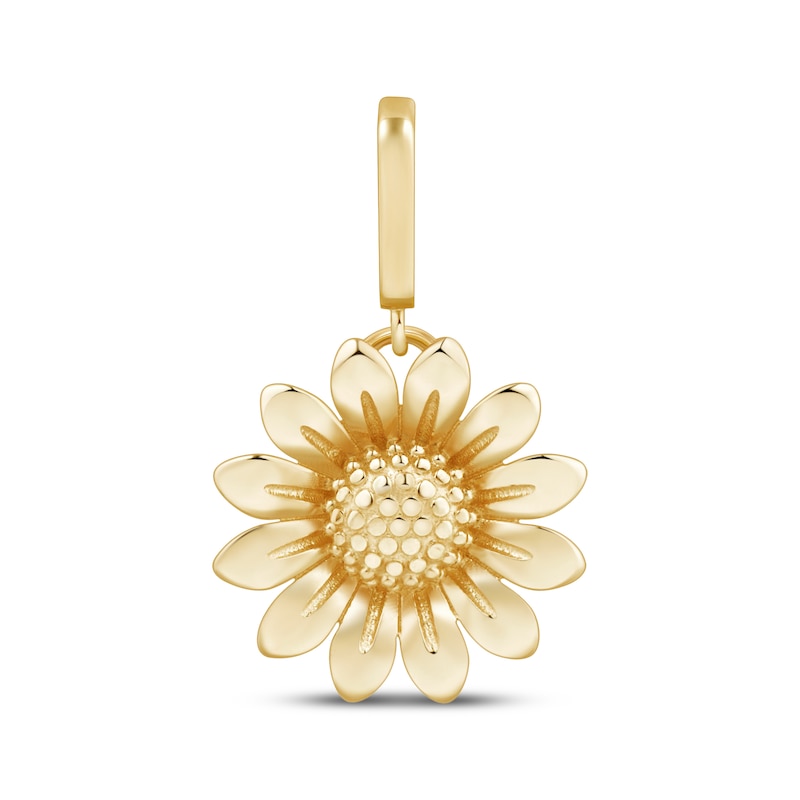 Main Image 1 of Charmed Memories Sunflower Charm 10K Yellow Gold