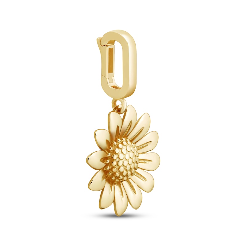 Main Image 2 of Charmed Memories Sunflower Charm 10K Yellow Gold