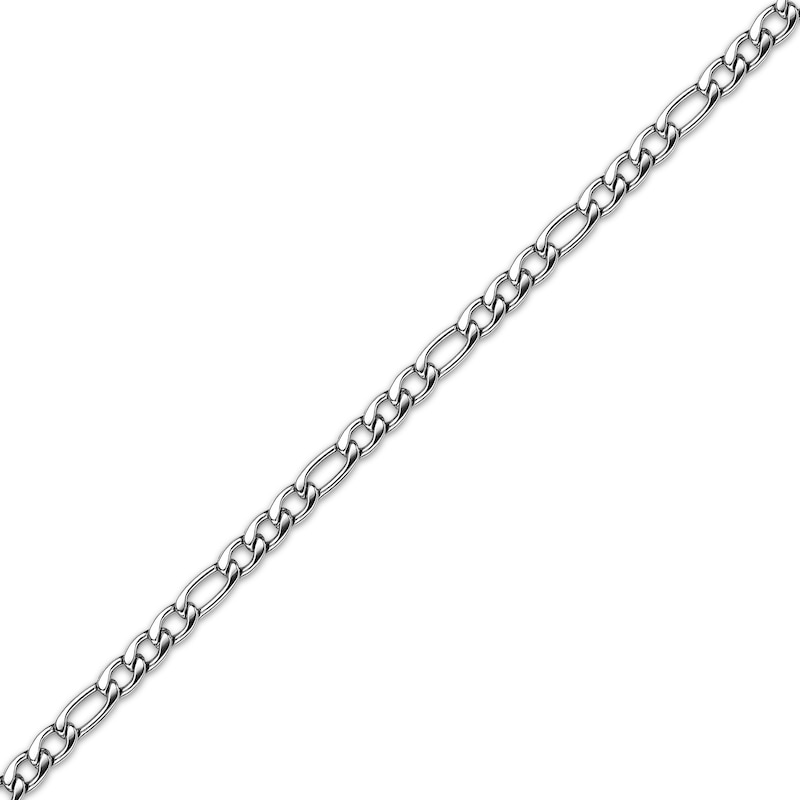Main Image 2 of Figaro Chain Necklace 6mm Solid Stainless Steel 18&quot;