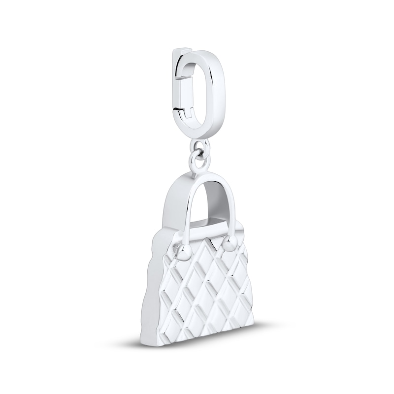 Main Image 2 of Charmed Memories Patterned Purse Charm Sterling Silver