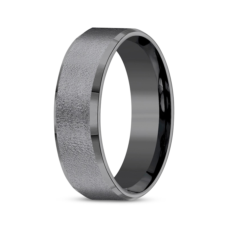 Main Image 2 of Now + Forever Men's Textured Wedding Band Tantalum 7mm