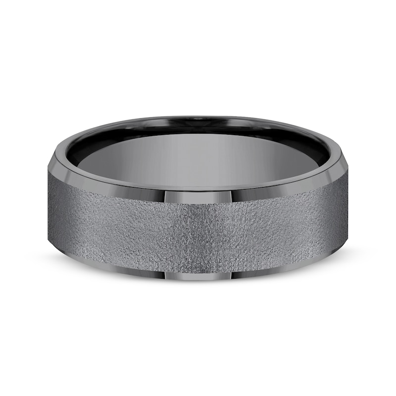 Main Image 3 of Now + Forever Men's Textured Wedding Band Tantalum 7mm