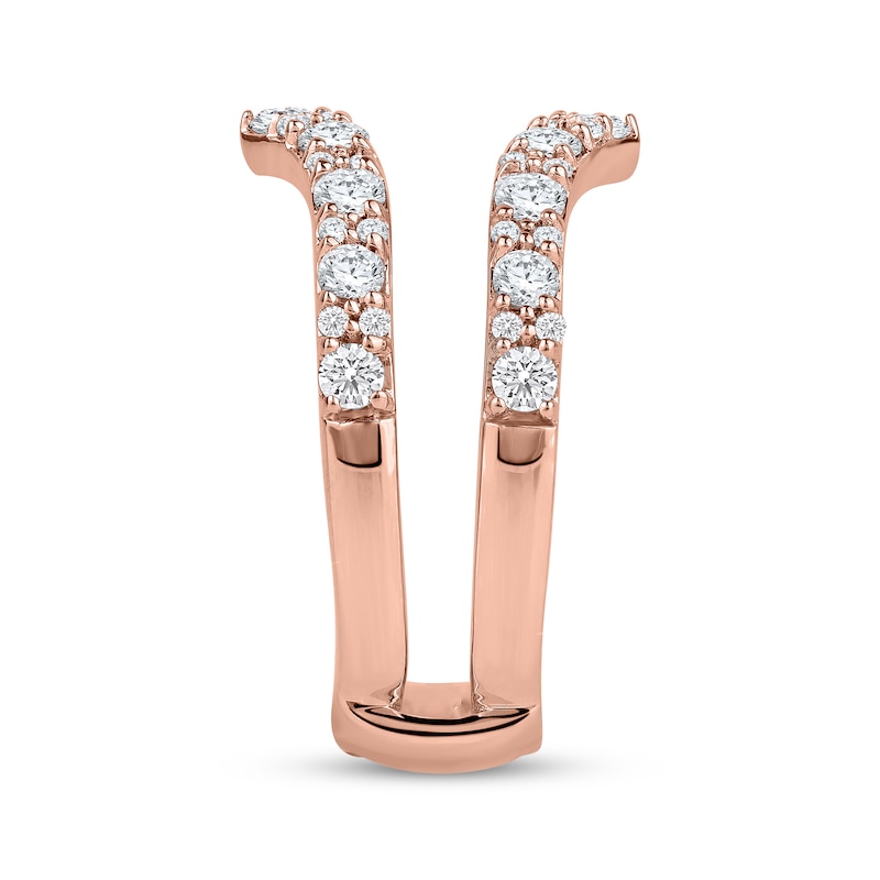 Main Image 3 of Now + Forever Diamond Chevron Enhancer Ring 1 ct tw 14K Rose Gold