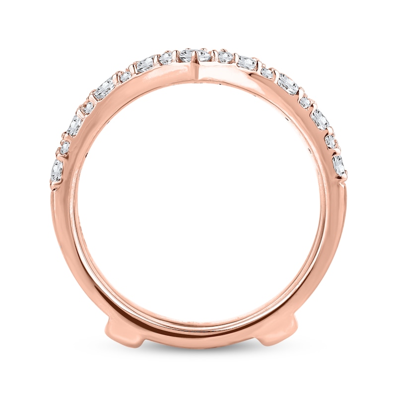Main Image 4 of Now + Forever Diamond Chevron Enhancer Ring 1 ct tw 14K Rose Gold