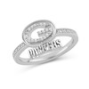 Thumbnail Image 1 of True Fans Green Bay Packers 1/15 ct tw Diamond Ring Sterling Silver