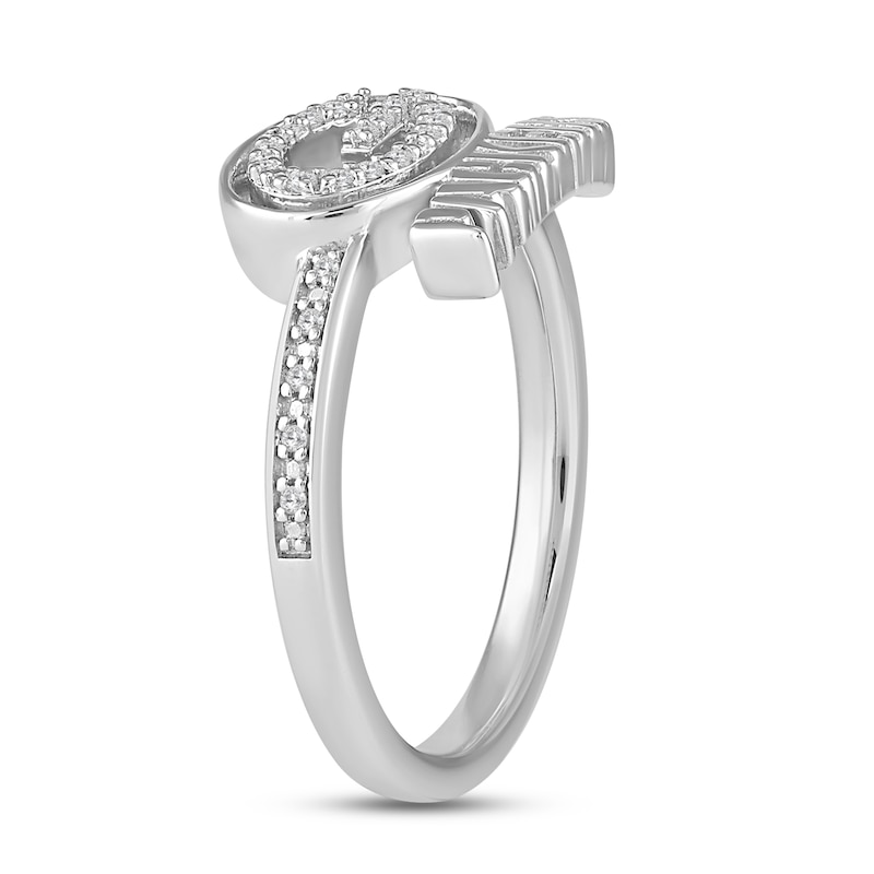 Main Image 5 of True Fans Green Bay Packers 1/15 ct tw Diamond Ring Sterling Silver