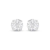 Thumbnail Image 2 of Round-Cut Lab-Grown Diamond Solitaire Stud Earrings 2 ct tw 14K White Gold (F/SI2)