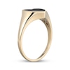 Thumbnail Image 2 of Heart-Shaped Black Onyx Signet Ring 10K Yellow Gold