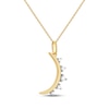Thumbnail Image 2 of STUDIO BY KAY Diamond Crescent Moon Necklace 1/10 ct tw 24K Yellow Gold Vermeil Sterling Silver 18"