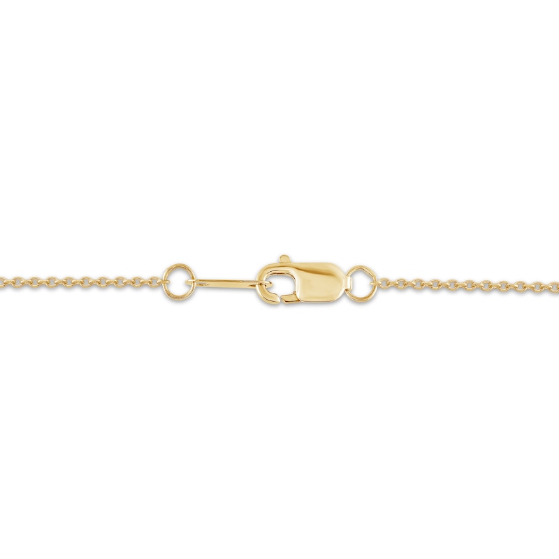 Main Image 4 of STUDIO BY KAY Diamond Crescent Moon Necklace 1/10 ct tw 24K Yellow Gold Vermeil Sterling Silver 18"