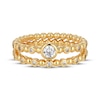 Thumbnail Image 3 of KAY x Rocksbox Lab-Grown Diamond Beaded Ring Set 1/4 ct tw 24K Yellow Gold Vermeil Sterling Silver