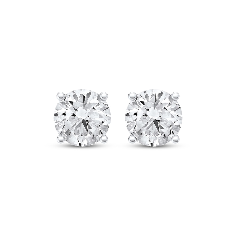 Main Image 2 of KAY Lab-Grown Diamond Solitaire Stud Earrings 5 ct tw 14K White Gold (F/VS2)