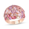 Thumbnail Image 1 of Le Vian Pretty in Pink Amethyst, Pink Tourmaline, Pink Sapphire & Morganite Ring 1/2 ct tw Diamonds 14K Strawberry Gold