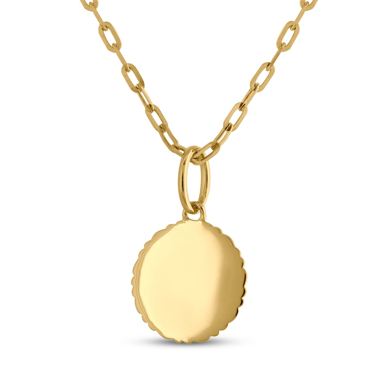 Main Image 3 of STUDIO BY KAY Diamond Star Medallion Necklace 1/10 ct tw 24K Yellow Gold Vermeil Sterling Silver 18"