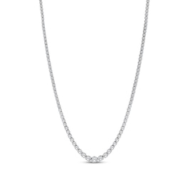 KAY Signature Collection Lab-Grown Diamond Tennis Necklace 7 ct tw 10K White Gold 18"