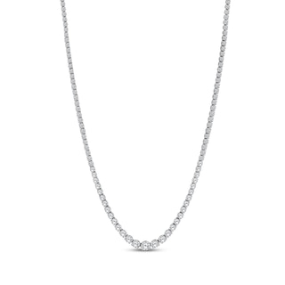 KAY Signature Collection Lab-Grown Diamond Tennis Necklace 7 ct tw 10K White Gold 18"
