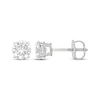 Thumbnail Image 3 of Round-Cut Diamond Solitaire Stud Earrings 1 ct tw 10K White Gold (I/I3)