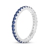 Thumbnail Image 2 of STUDIO BY KAY Blue Lab-Created Sapphire Stackable Eternity Ring Sterling Silver
