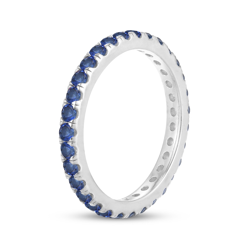 Main Image 2 of STUDIO BY KAY Blue Lab-Created Sapphire Stackable Eternity Ring Sterling Silver