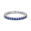 Thumbnail Image 3 of STUDIO BY KAY Blue Lab-Created Sapphire Stackable Eternity Ring Sterling Silver