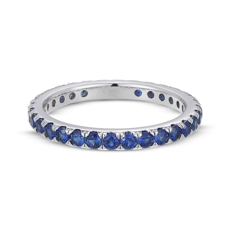 Main Image 3 of STUDIO BY KAY Blue Lab-Created Sapphire Stackable Eternity Ring Sterling Silver