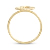 Thumbnail Image 3 of Italian Brilliance Diamond-Cut Clover Ring 14K Yellow Gold