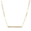 Thumbnail Image 3 of STUDIO BY KAY Pink Lab-Created Sapphire Ombré Bar Station Necklace 24K Yellow Gold Vermeil Sterling Silver 16"