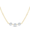 Thumbnail Image 1 of KAY Lab-Grown Diamonds Three-Stone Necklace 1/3 ct tw 10K Yellow Gold 18"