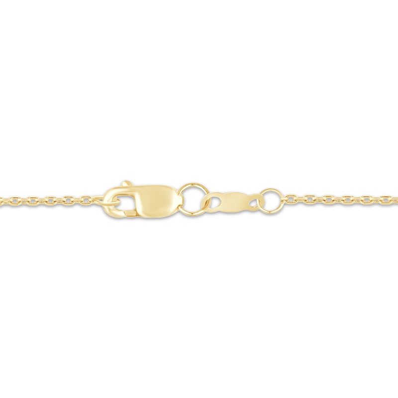 Main Image 3 of KAY Lab-Grown Diamonds Three-Stone Necklace 1/3 ct tw 10K Yellow Gold 18"