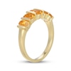 Thumbnail Image 2 of STUDIO BY KAY Oval-Cut Citrine Five-Stone Ring 24K Yellow Gold Vermeil Sterling Silver