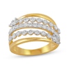 Thumbnail Image 1 of KAY Lab-Grown Diamonds Multi-Row Ring 1 ct tw 10K Yellow Gold