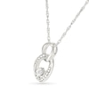Thumbnail Image 2 of Diamond Accent Double Circle Necklace Sterling Silver