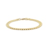 Thumbnail Image 1 of 5.8mm Curb Chain Bracelet Hollow 10K Yellow Gold 7.5"