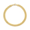 Thumbnail Image 2 of 5.8mm Curb Chain Bracelet Hollow 10K Yellow Gold 7.5"