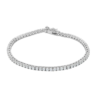 Rocksbox The Everyday Lab-Grown Diamond Tennis Bracelet 2-5/8 ct tw Sterling Silver 6.5"