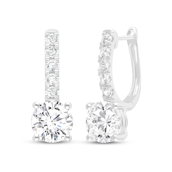 KAY Lab-Grown Diamonds Drop Earrings 3 ct tw 10K White Gold