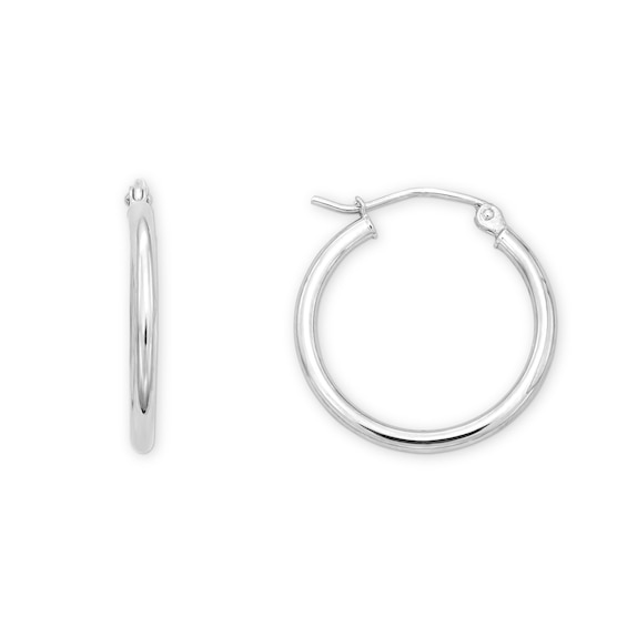 Rocksbox The Everyday 20mm Hoop Earrings 14K White Gold