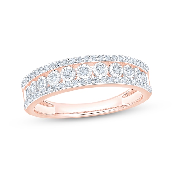 Now + Forever Diamond Anniversary Ring 1/3 ct tw 10K Rose Gold