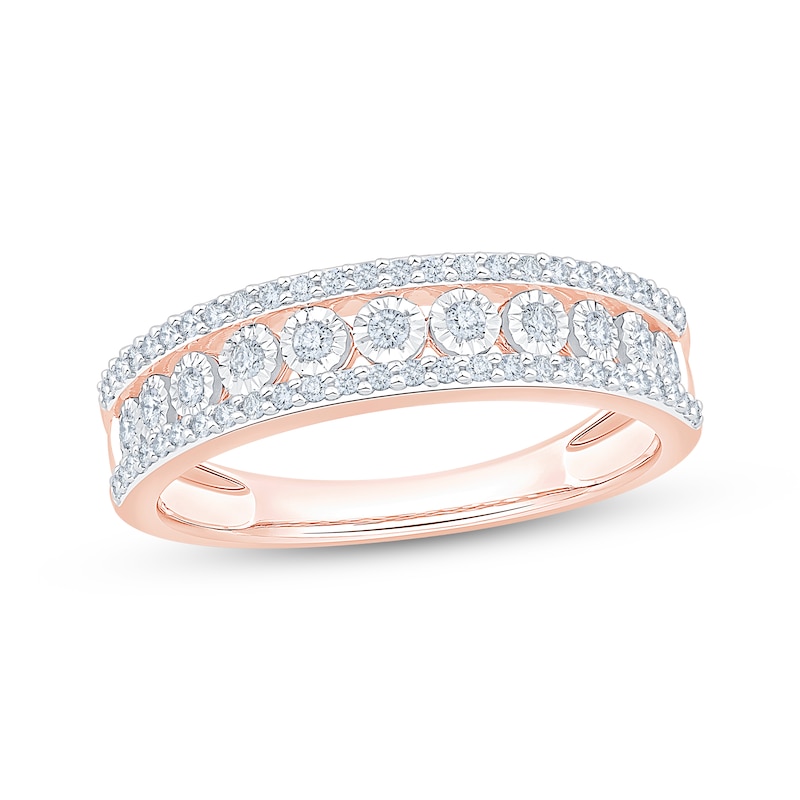 Main Image 1 of Now + Forever Diamond Anniversary Ring 1/3 ct tw 10K Rose Gold