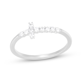 Rocksbox The Charlotte Cross Lab-Grown Diamond Ring 1/6 ct tw Sterling Silver