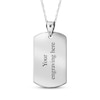 Thumbnail Image 2 of Dog Tag Fingerprint Necklace Sterling Silver (1 Name, 1 Date and 2 Lines)