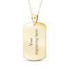 Thumbnail Image 2 of Dog Tag Fingerprint Necklace 10K Yellow Gold (1 Name, 1 Date and 2 Lines)