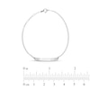 Thumbnail Image 5 of Adjustable Engravable Bar Bracelet Sterling Silver Cable Chain 8"