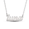 Thumbnail Image 1 of Script Nameplate Necklace Sterling Silver 18"