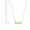 Thumbnail Image 4 of Script Nameplate Necklace 14K Yellow Gold-Plated Sterling Silver 18"