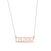 Thumbnail Image 2 of Numeric Date Necklace 10K Rose Gold 18"